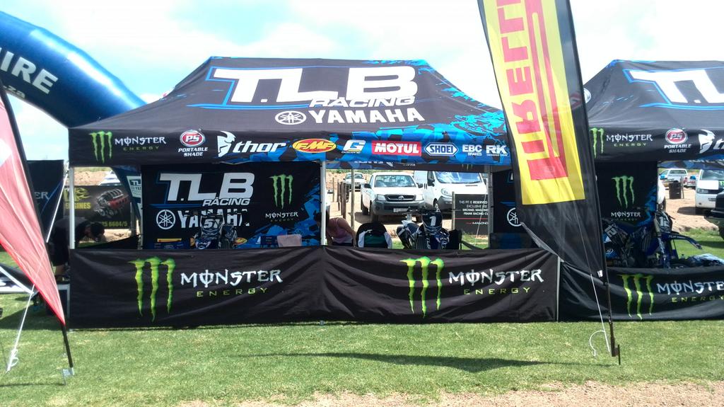 MonsterEnergySA's tweet photo. Pull into #Terratopia for the launch of the #MonsterEnergy @TLBYamaha team and come watch our athletes tearing it up! http://t.co/Q7AiWc04SG