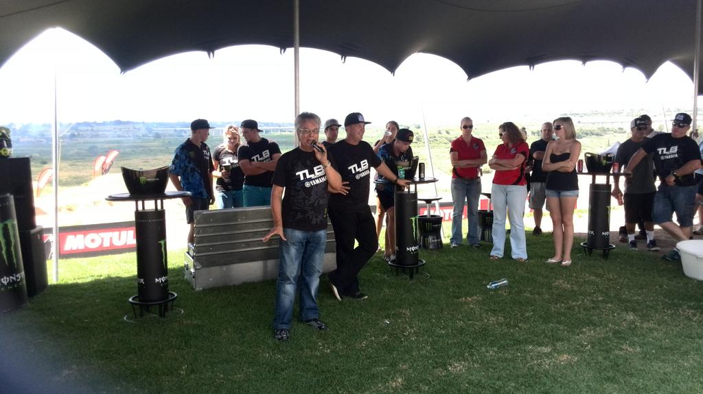MonsterEnergySA's tweet photo. Pull into #Terratopia for the launch of the #MonsterEnergy @TLBYamaha team and come watch our athletes tearing it up! http://t.co/Q7AiWc04SG
