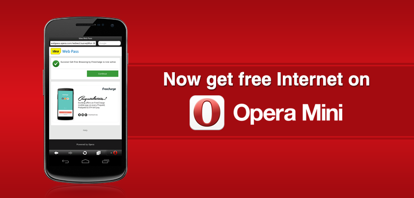 OperaIndia's tweet photo. Because #WeWantFree internet, @FreeCharge sponsors it on Opera Mini for @IdeaCellular users. http://t.co/nnXbJTaiYH http://t.co/2Nvb9G0gOY