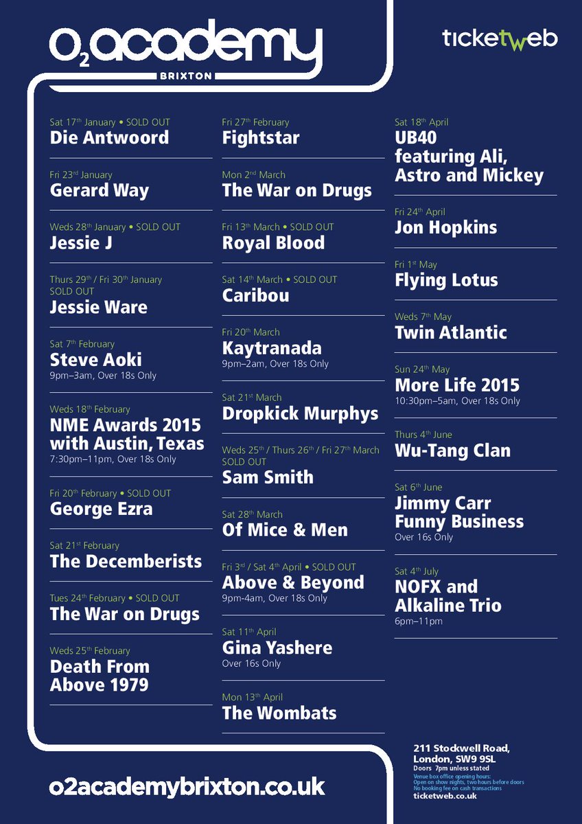 O2 Academy Brixton tweet media