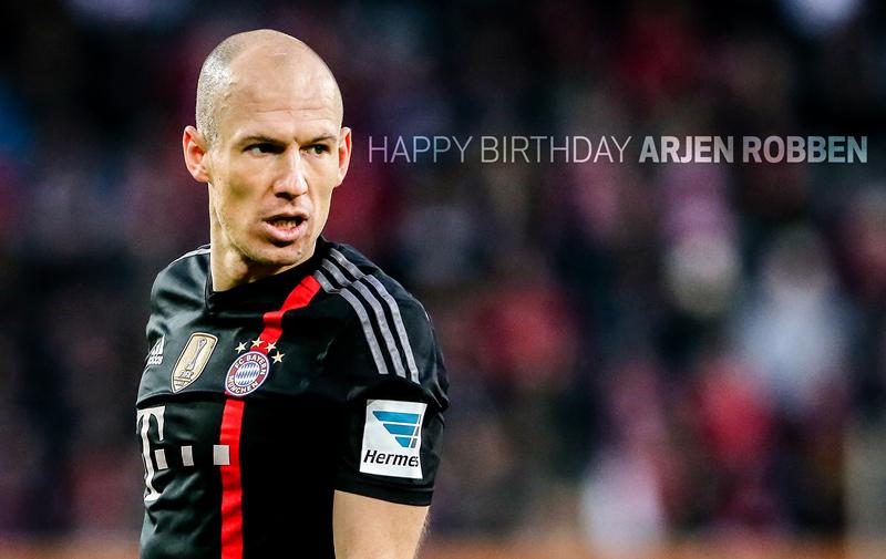 Happy 31st birthday to wing wizard Arjen Robben!

Have a great day 