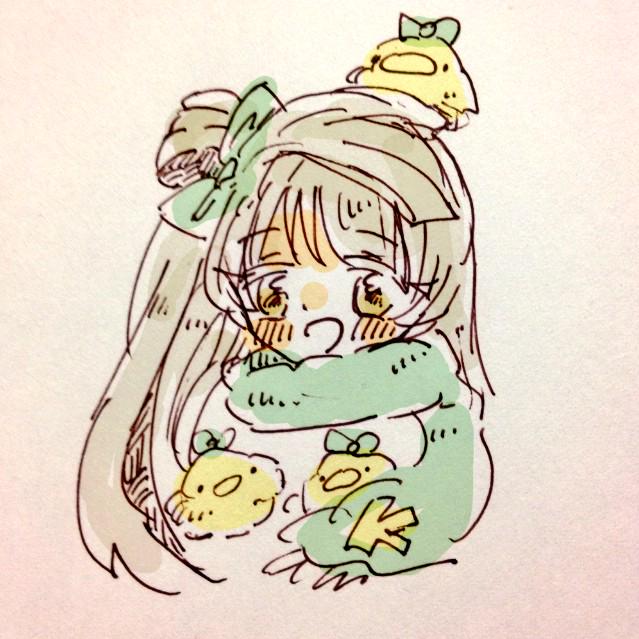 ちゃんと描いた

▽ことりちゃん
▽ジバニャン
▽コロ助
▽はにたん

 #リプ来たキャラを1人5分で描く 