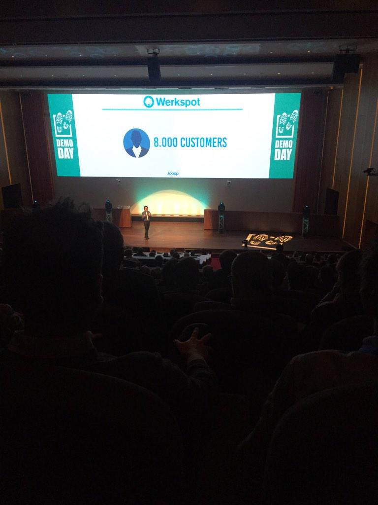 RonaldEgas's tweet photo. On stage: @jooppcom presenting @Werkspot partnership at #sbcDemoDay #sbcEMcommerce @sbcEMcommerce http://t.co/MrdgaccRSL