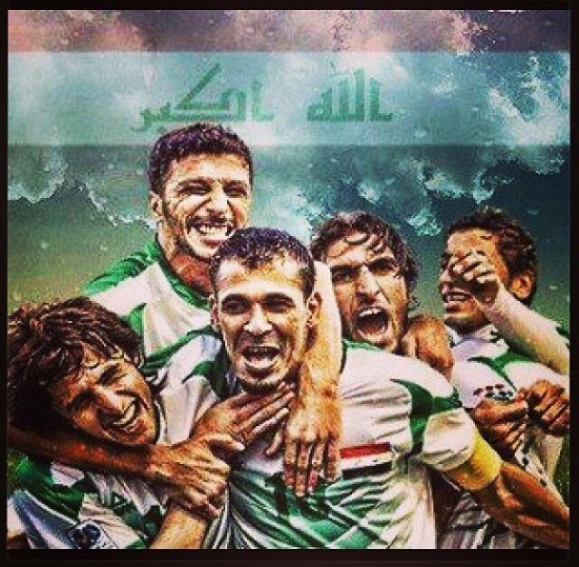 red_label_220's tweet photo. العراق الى نصف نهائي كأس أمم آسيا بعد فوزها على أيران.
"مبروك أسود الرافدين". http://t.co/JDSvFqz3dj