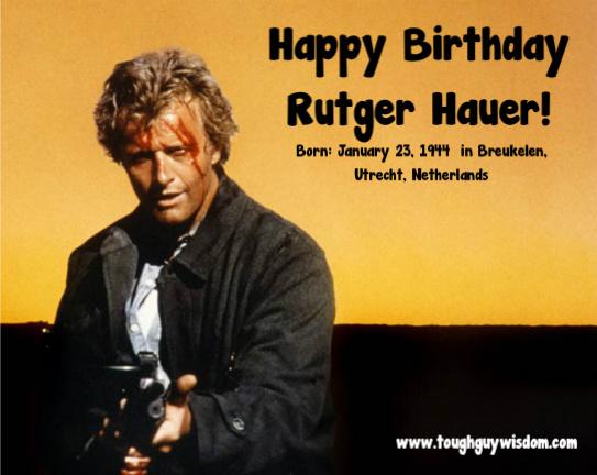 Happy 71st Birthday Rutger Hauer! 