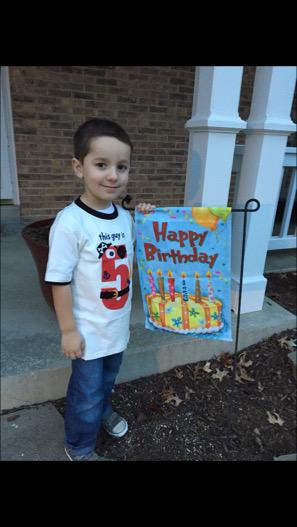 Happy Birthday to our Grandson Ethan Kiley who turns Albert Pujols today -- He is 5 yrs old 
