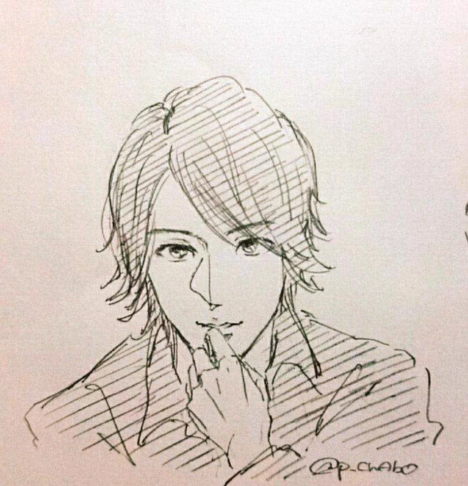 しょうくん【 @syosantqg】からのリク
ミッチ
雑でごめんよー!

 #先着3名限定でRTしてくれた人にシャーペン落書きイラストを描く 