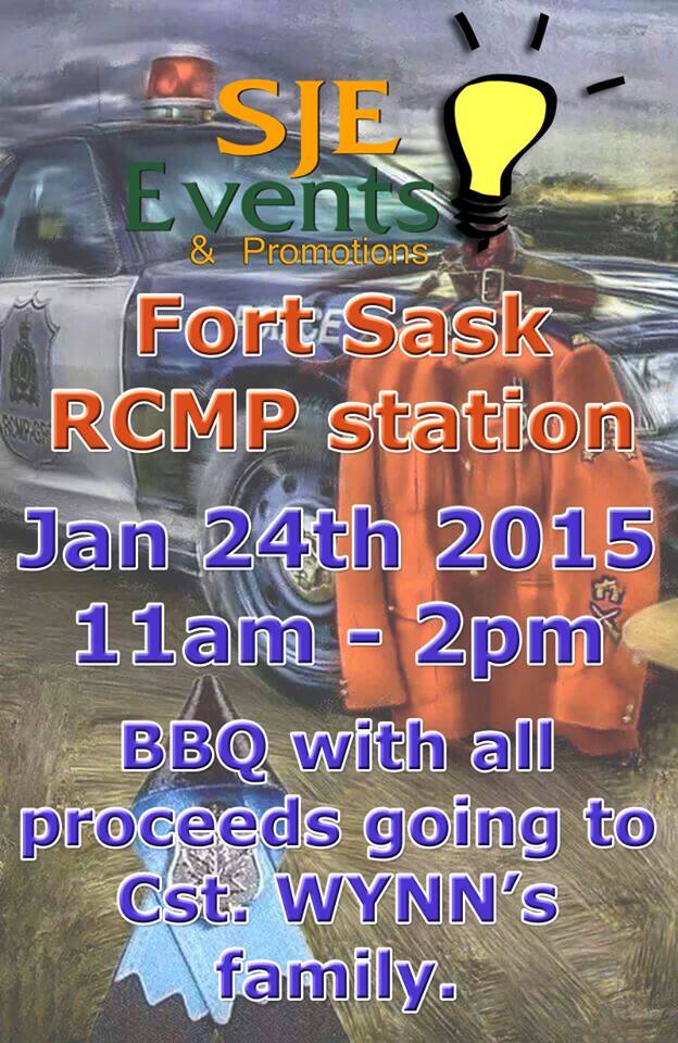 Mix1079FM's tweet photo. RCMP BBQ tomorrow to support the family of Cst. David Wynn. http://t.co/B5780uNgTx