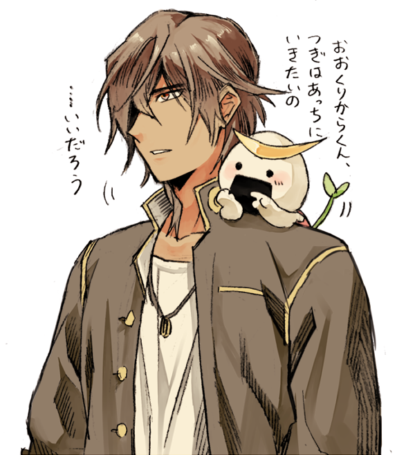 00java's tweet photo. むすび丸と大倶利伽羅と燭台切光忠と http://t.co/CaS71iH72o