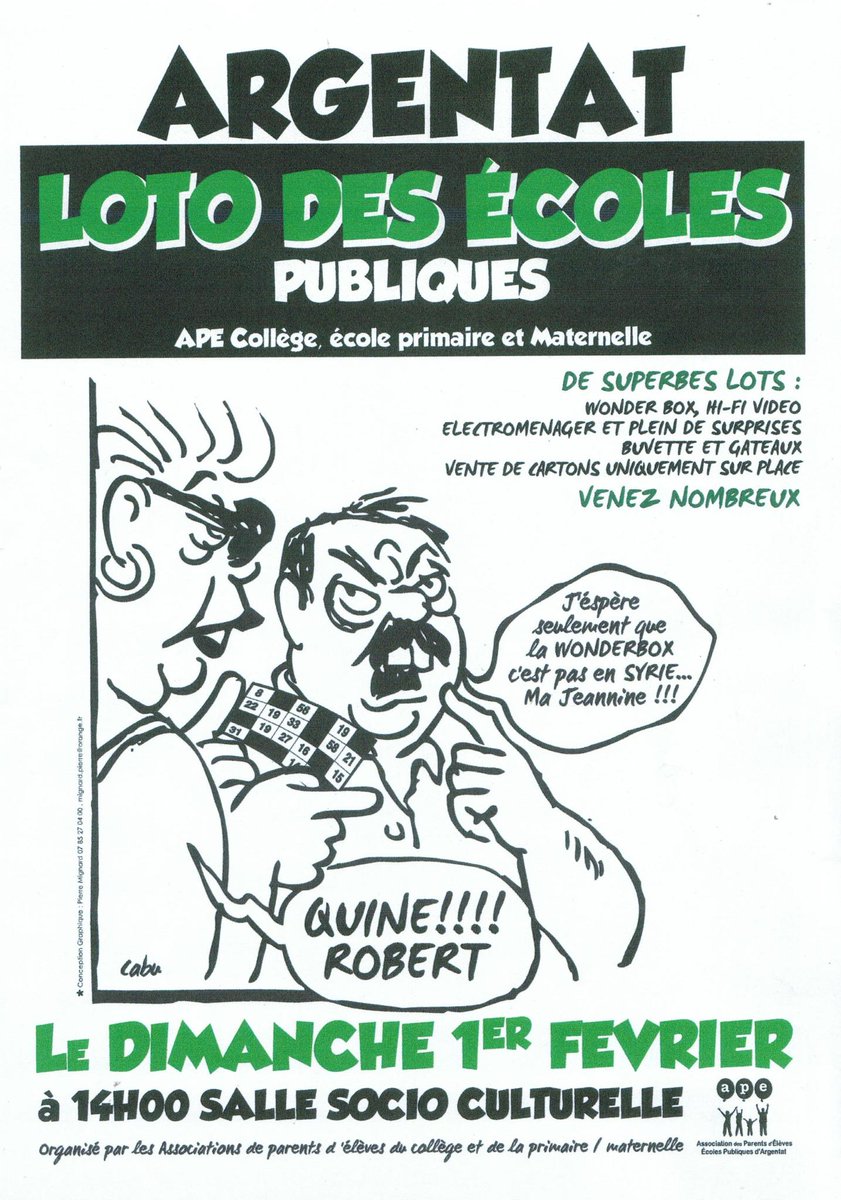 LOTO DES ECOLES PUBLIQUES LE 1ER FEVRIER 2015