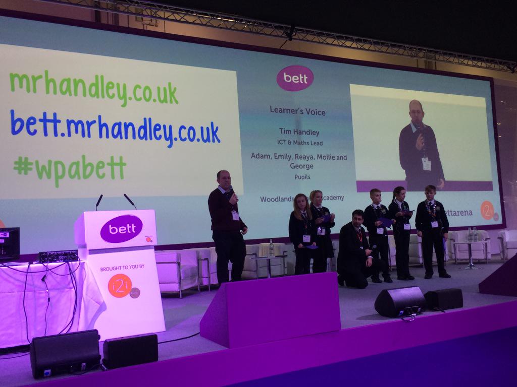 Bett_show's tweet photo. #wpabett talking at #bettarena with Mr Handley's excellent students http://t.co/A9KTY8Uvkf