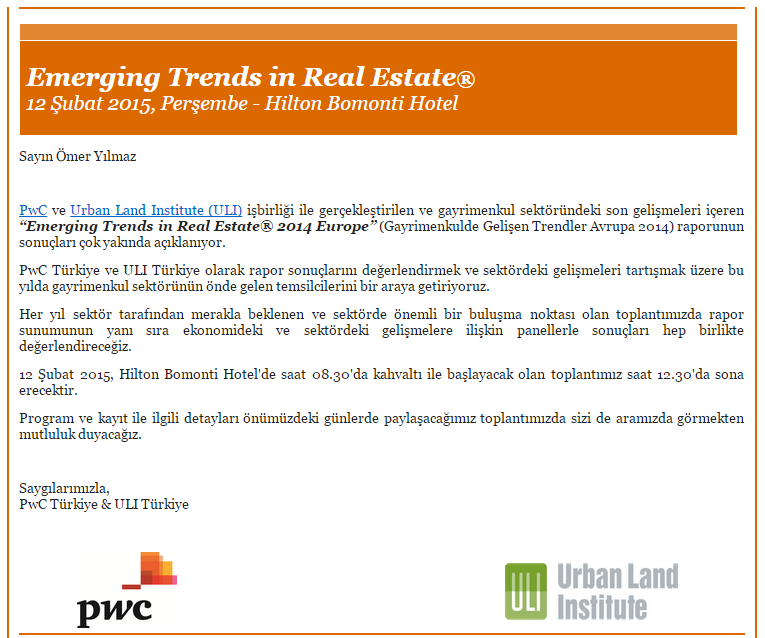 arkiparc's tweet photo. PwC &amp; ULI işbirliği ile hazırlanan "Gayrimenkulde Gelişen Trendler Avrupa 2014" raporu 12 Şubat'ta açıklanıyor. http://t.co/syU3Yipdwr