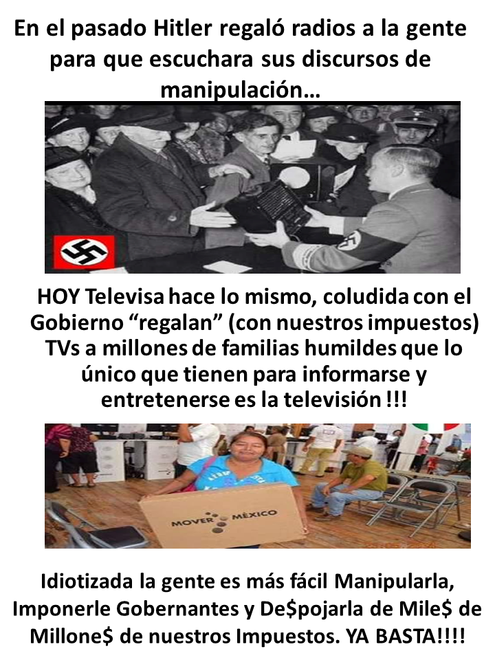 TV_Infiltrado's tweet photo. #EngañoComoLoret @lopezdoriga @Adela_Micha d Televisa q buscan IMPONERNOS candidatos p/ seguirnos De$pojando Bill$$$! http://t.co/tfCLsmUPnj