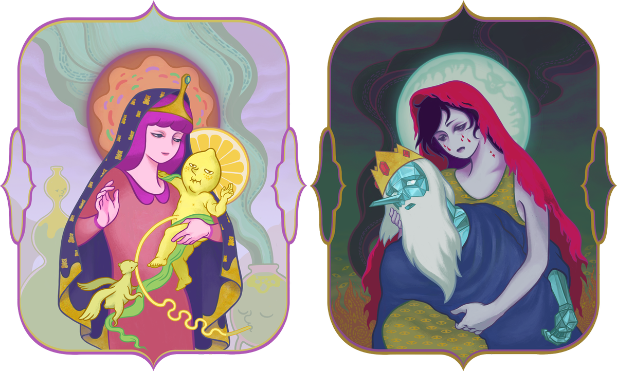 PoppedCulture's tweet photo. Adventure Time Madonnas by @microbrkfst http://t.co/lqoS58EaIW http://t.co/mKZaBfrDiP