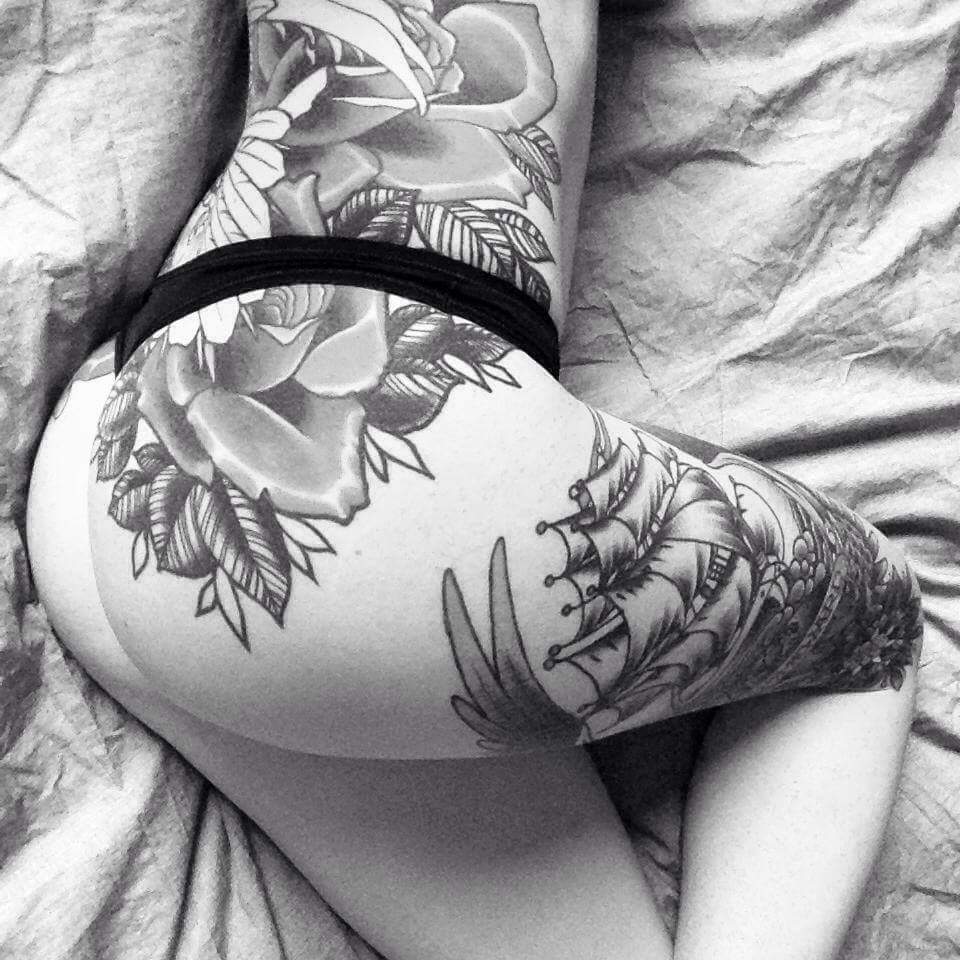 Gorgeous and #inked black and white