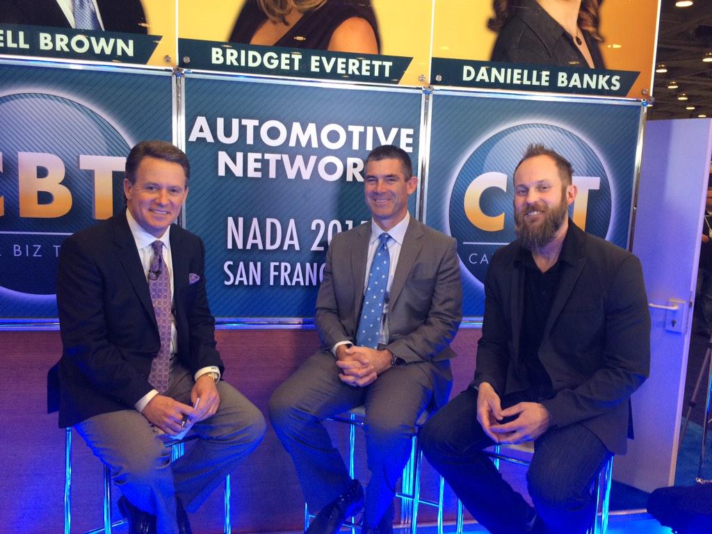 DealerSocket's tweet photo. Jonathan Ord and Eric Hoopman talk to @CarBizToday about #DealerSocket acquiring #DealerFire | #NADA2015 http://t.co/pvf9TphpaI
