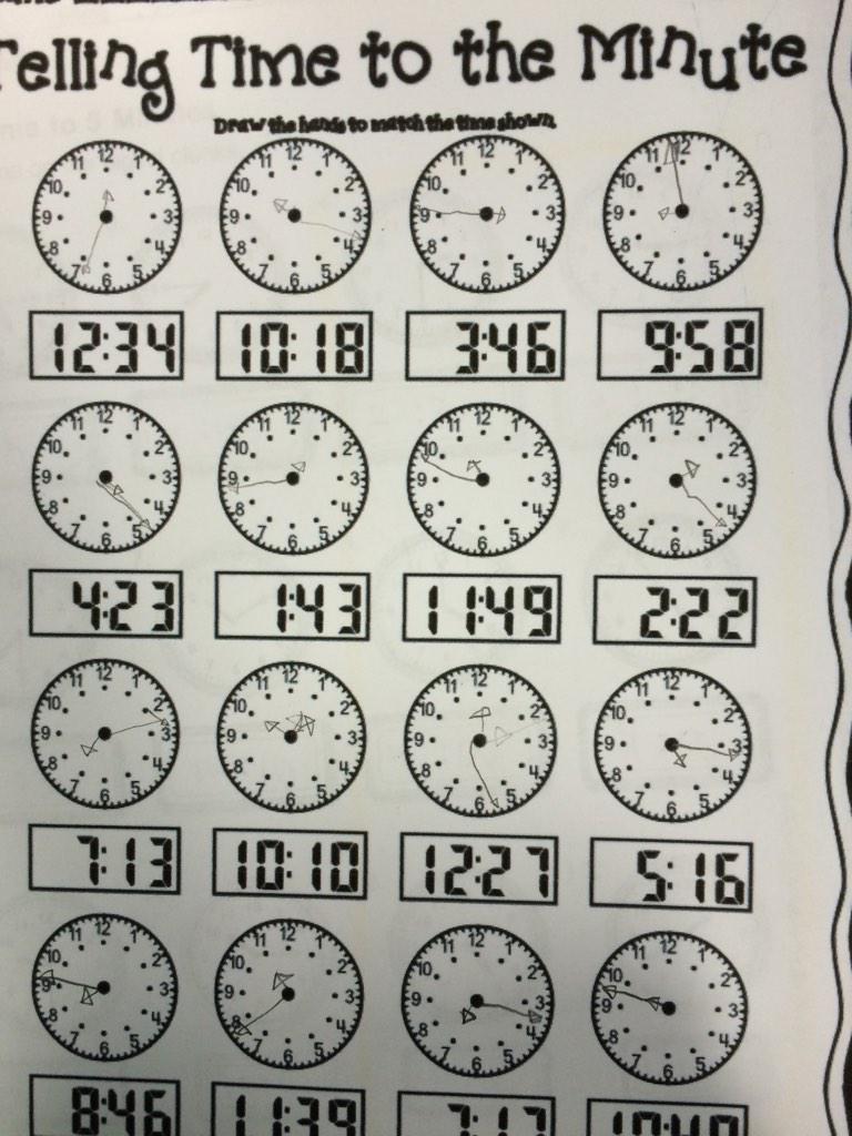 MissBalich's tweet photo. Telling time is important! To the minute gets tricky, but we're working hard at Lakewood! #ed500kukla3 http://t.co/EeLQfpCOp4