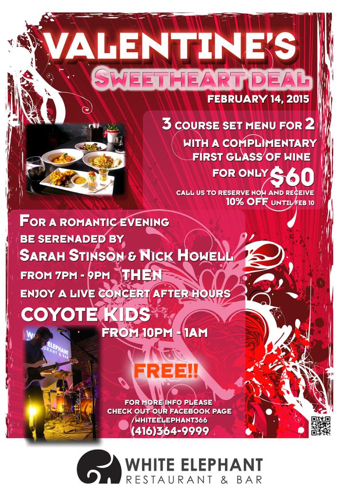 white_elephant's tweet photo. Up coming event in February 14,2015
Be the first to reserve. http://t.co/veYpYfKBx9