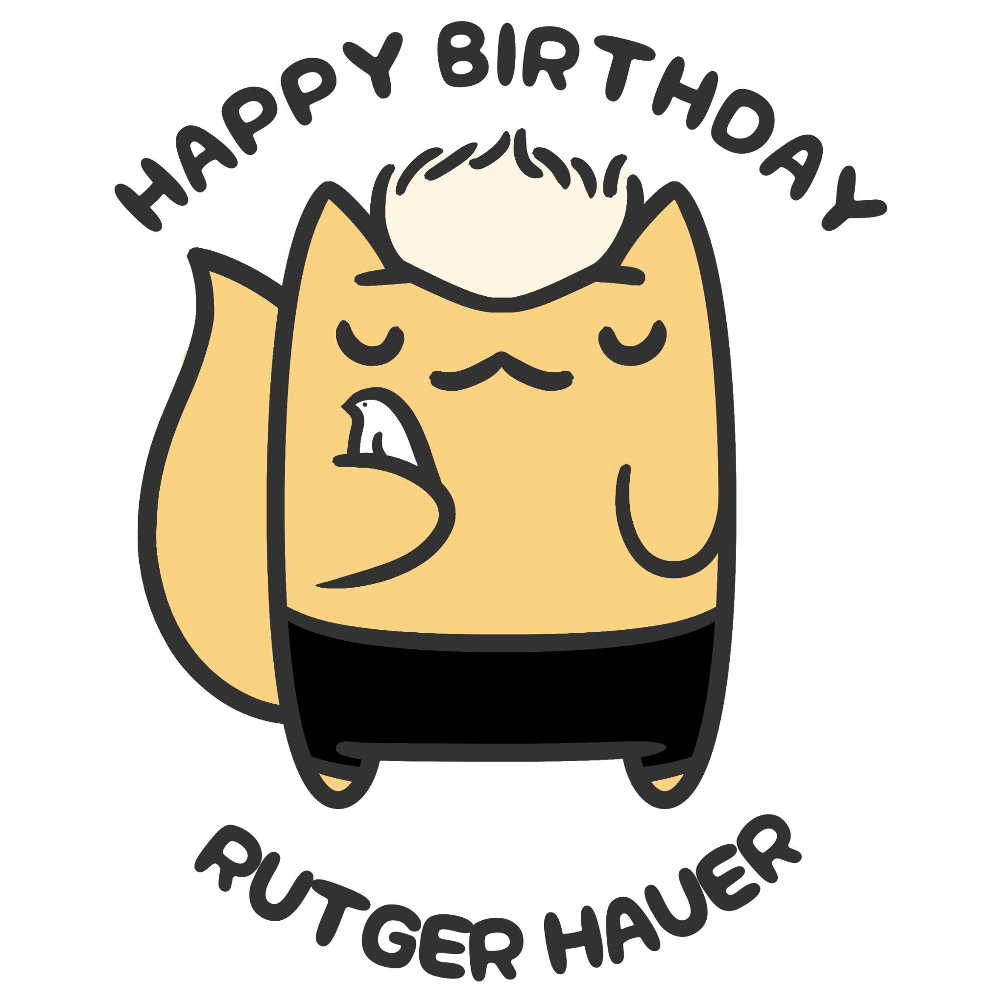 Happy Birthday, Rutger Hauer!  