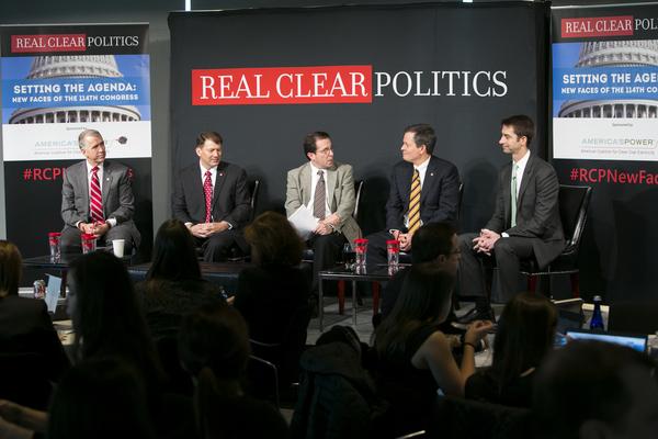 RCPolitics's tweet photo. New senators talk #SOTU disappointment, hope for cooperation at #RCPNewFaces | @JamesArkin: http://t.co/rNxX9Q7dL6 http://t.co/tHx3clJEJF