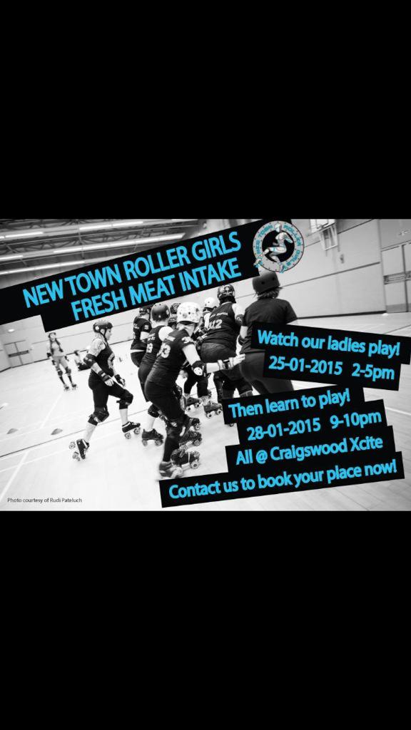 NewTownRD's tweet photo. #FreshMeat WE WANT YOU! #scrim #rollerderby #derby #NTRG http://t.co/caR3qAosBP