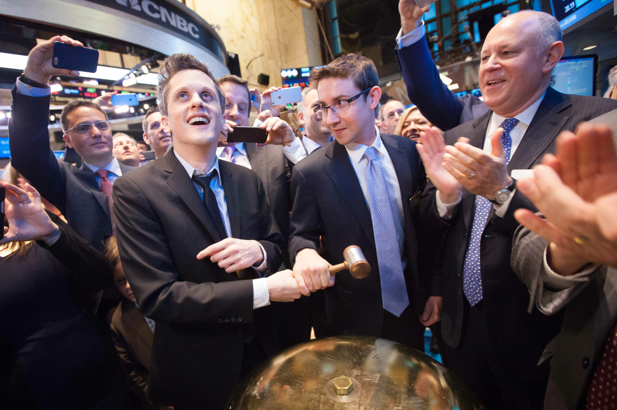NYSE's tweet image. The @BoxHQ team rings The Opening Bell (NYSE: $BOX)