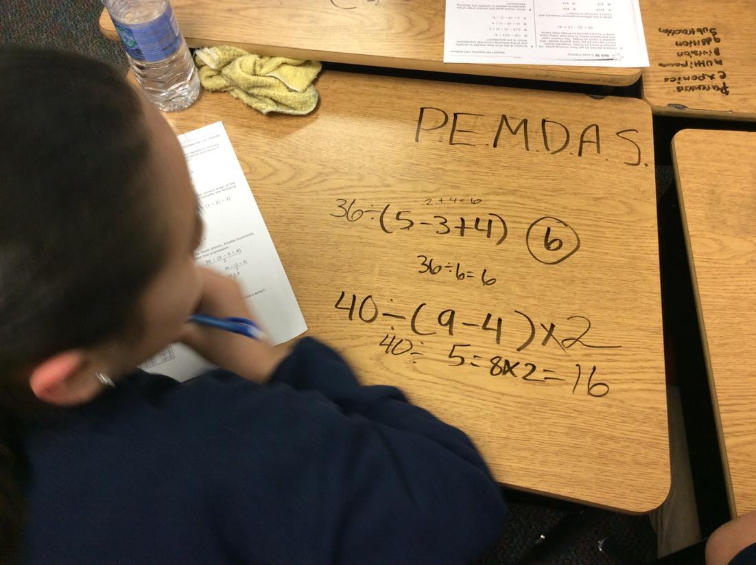 mlmalone3's tweet image. Please Excuse My Dear Aunt Sally! #5thgrade #mathmonsters@Weaver_Eagles