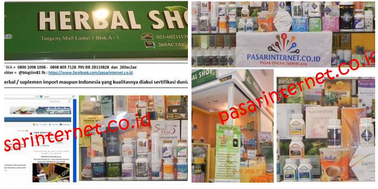 Toko Herbal shop Tangcity Mall Tnagerang  menjual Aneka obat herbal kesehatan dan kecantikan 