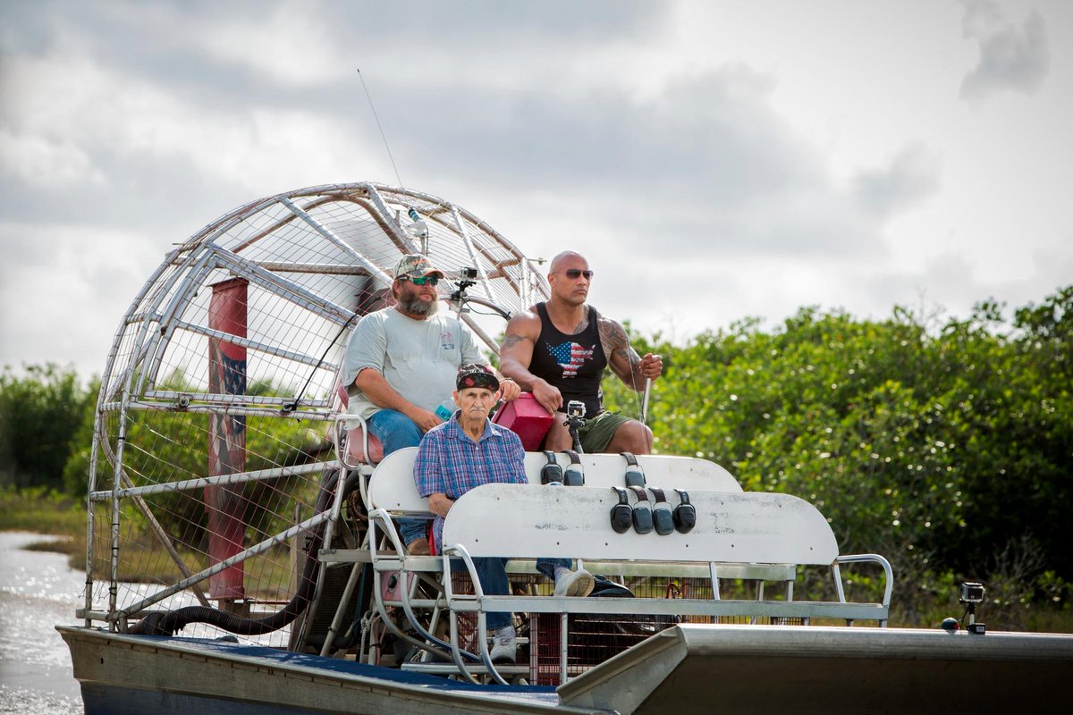 WakeUpCallTNT's tweet photo. There is a clash of cultures at Wooten's Airboat Tours. Tune in TONIGHT as @TheRock tries to save a business http://t.co/eBp67DGb0U