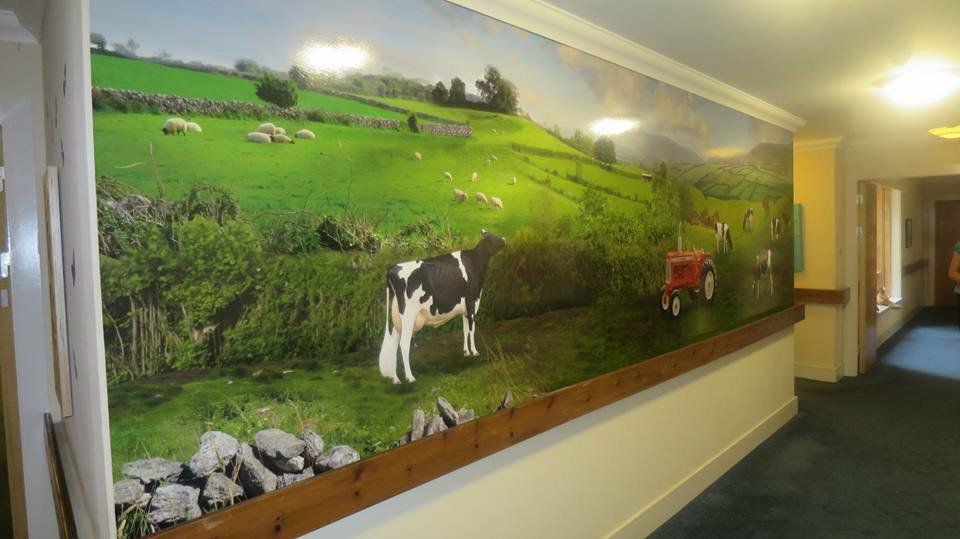 vinylmurals's tweet image. We donated this mural to a nursing home, which is based in the country side as part of their memory lane therapy