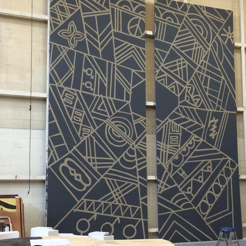 KSUTheatreDance's tweet image. My Heart is the Drum set taking shape in the Scene Shop! @NAMT #newmusical #kentstate #paintframe #myheartisthedrum