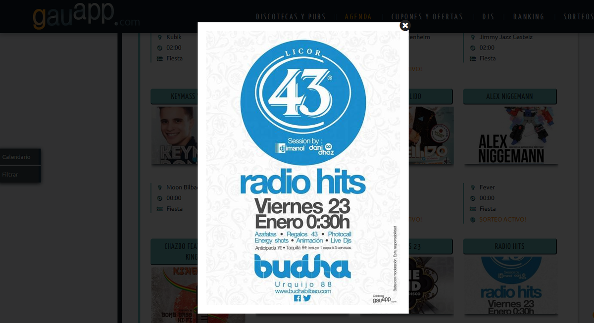gauapp's tweet photo. #bilbao #party Hoy los mejores #radiohits los tienes en @BudhaBilbao con @djimanol y @danidhez ! http://t.co/nPQeHDy4c1