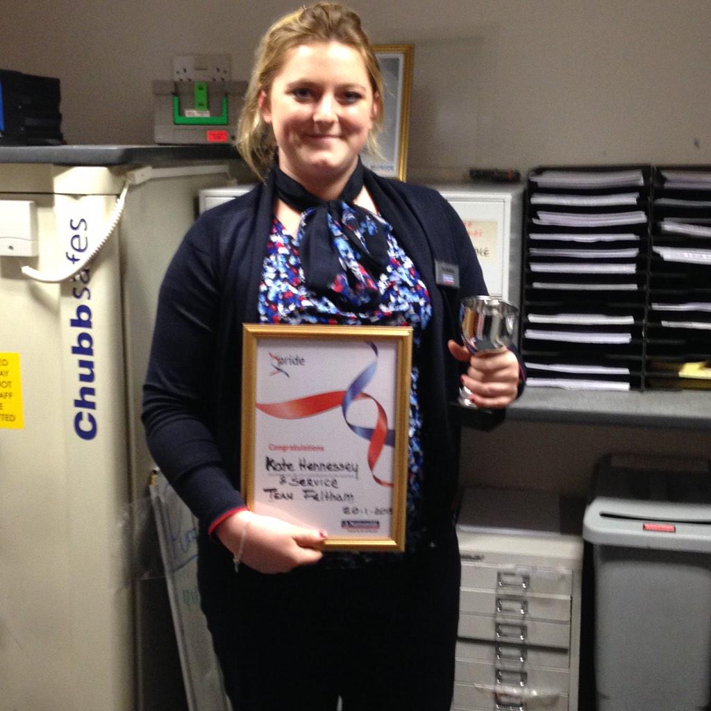 MccalMaria's tweet photo. Super sparkly day at Fab Feltham on A Friday! Katy getting her CR of the month award #proud http://t.co/icMXNSjyS4