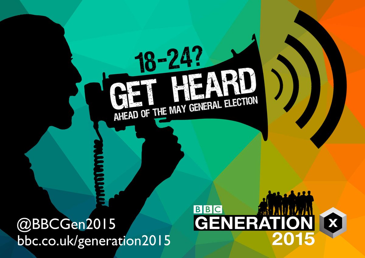 BBCGen2014's tweet image. Jobs? Rent? Benefits?

18-24? To get heard on these/other issues, apply @BBCGen2015 by MONDAY bbc.in/1w9QzL6