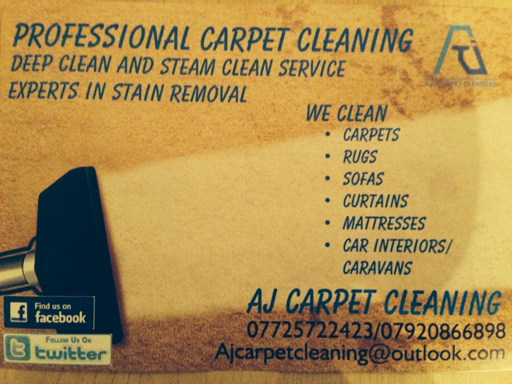 AJ Carpet Cleaning (AJCCleaning) Twitter