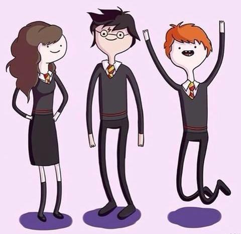 Ei_Quisquilloso's tweet image. Time of The golden trío adventures