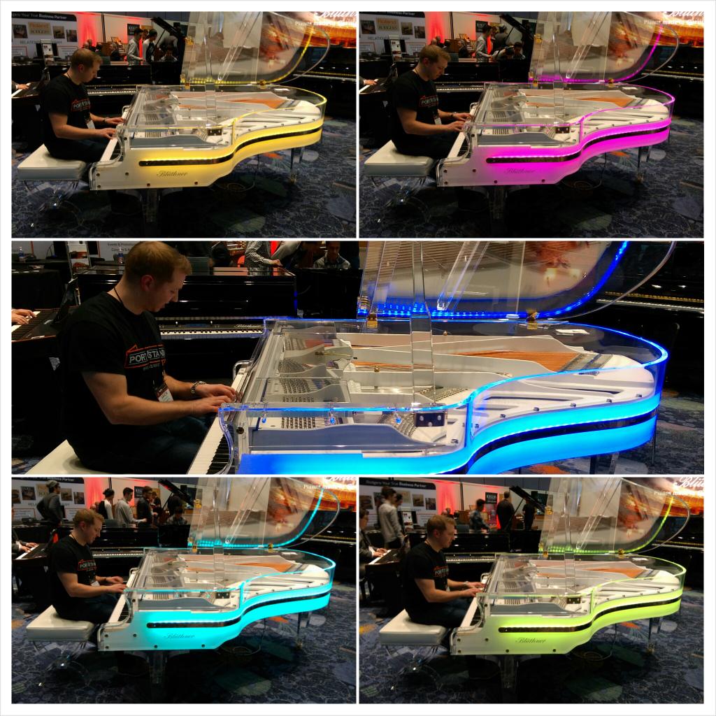 Portastand's tweet photo. @HTCelevate Using the cameras and battery life on my @HTC Desire Eye to document our #NAMM2015 experience. #NAMM http://t.co/11BHATk2OH