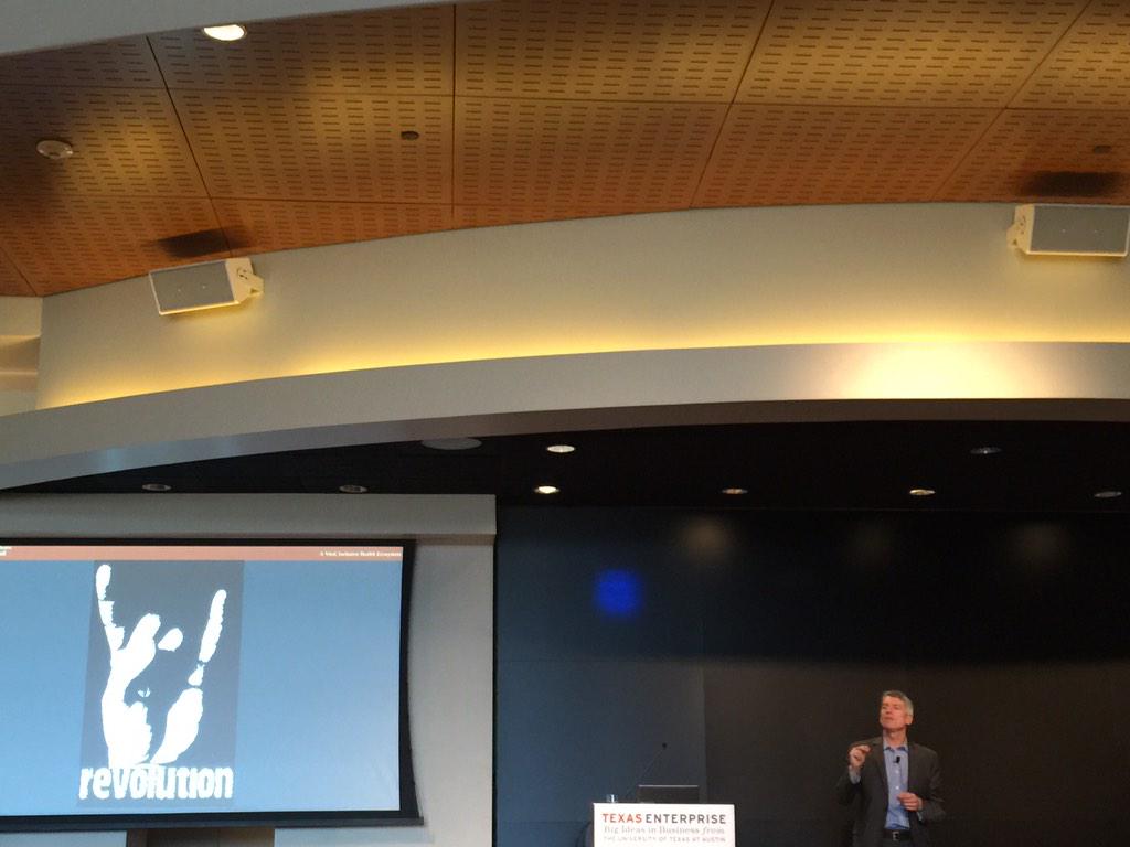 SkoutAustin's tweet photo. Excited for Dean Clay Johnston to lead #healthrevolution #dellmedschool @TexasEnterprise http://t.co/mgF2yXGomV