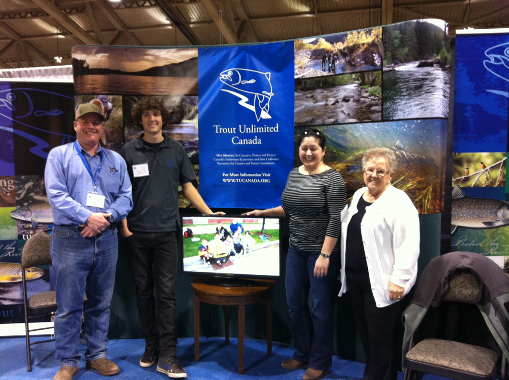 TUCanada1's tweet photo. Great booth banner! #stylewerx #tucanada #trout #yycexpo #flyfishing http://t.co/C4EjWBCmLa