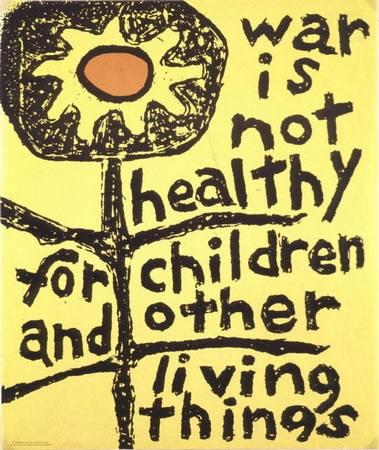 War is not healthy for children and other living things. #peace #love #iconic