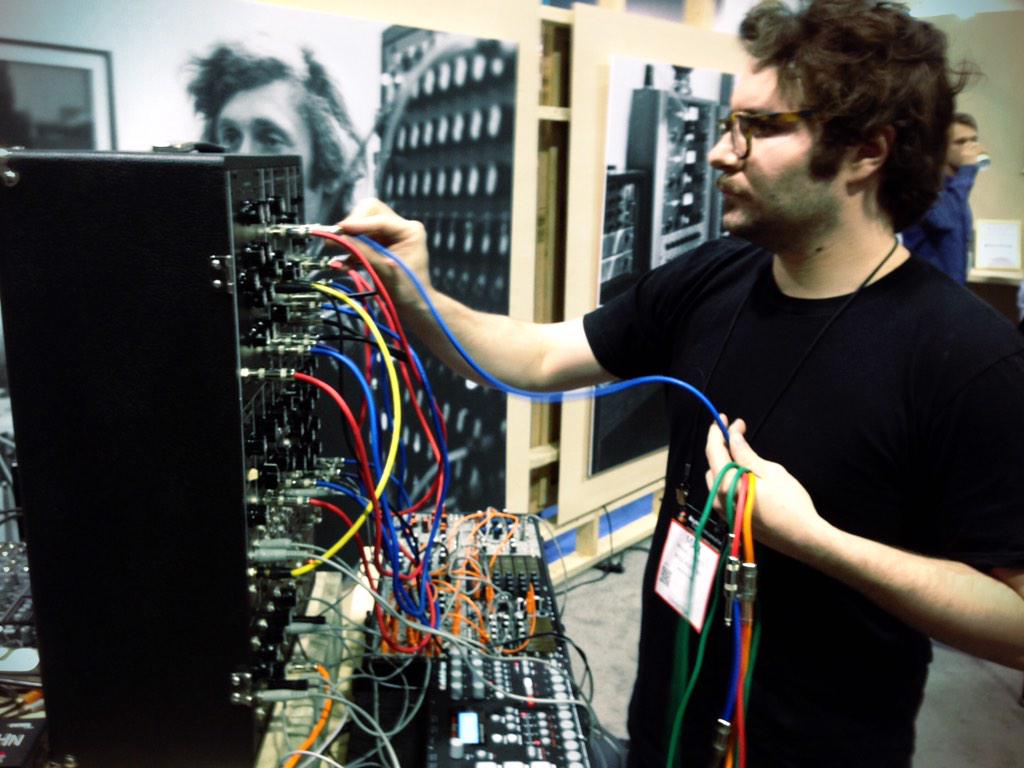 moogmusicinc's tweet image. Model 15 #patchwerk w/ Max Ravitz [@Ghostly's Patricia].

#Moog Modular | Booth 5300 | #NAMM