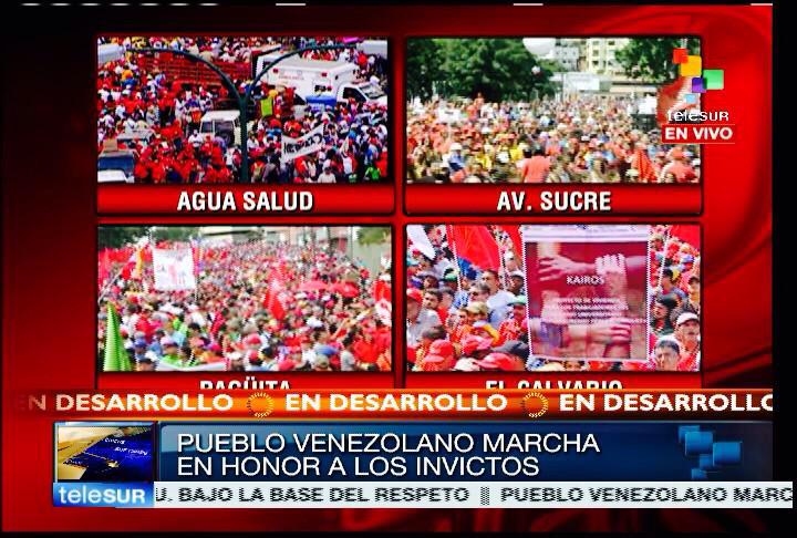 Medios derechistas NO muestran la concentración opositora. En cambio, AQUÍ las imágenes del #PuebloInvictoMarchaEl23