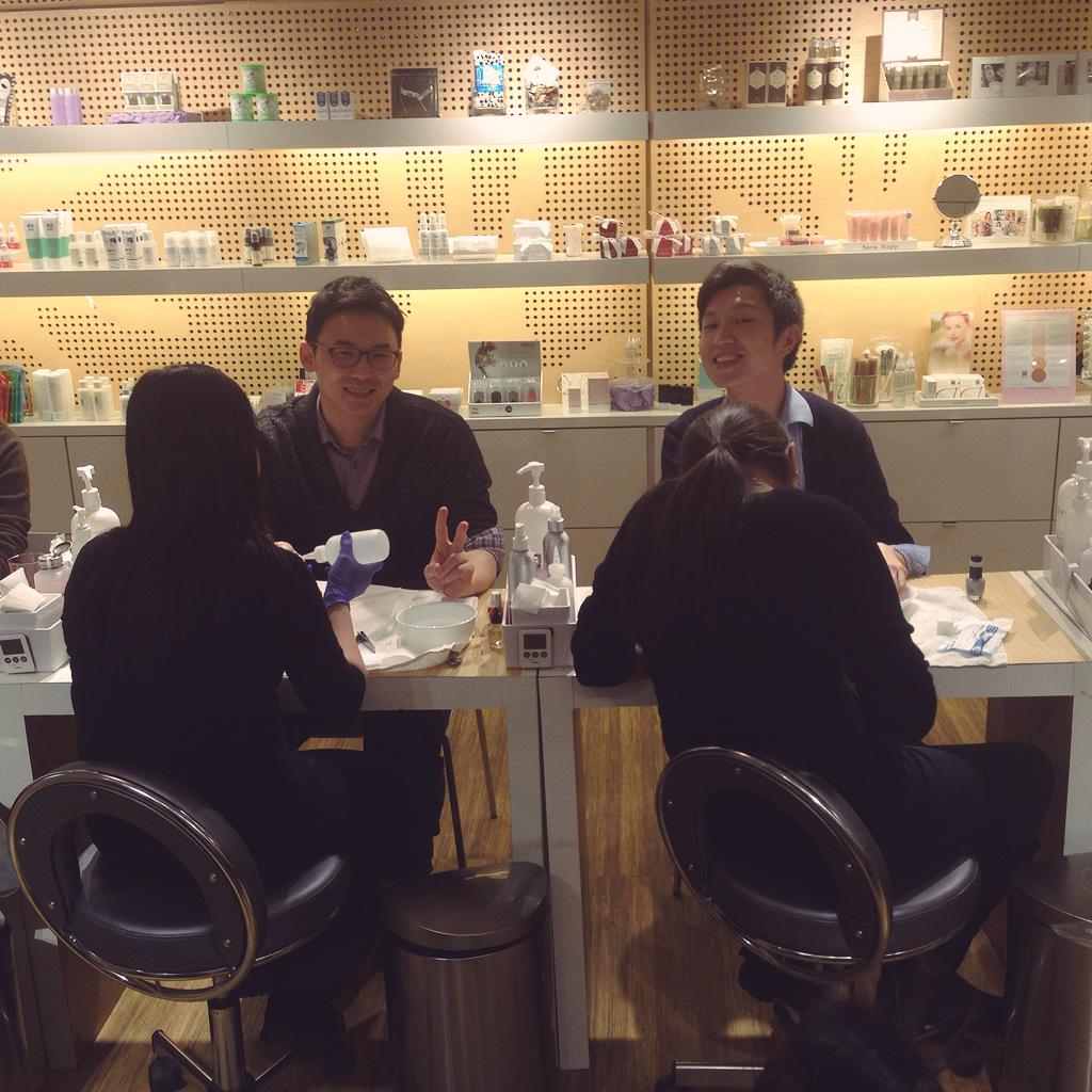 NEVNBoston's tweet photo. Thanks for a Spatastic night, @MiniLuxe !! We love our nails and brows!! @kwanhong @thekevinliang http://t.co/xHIdtgco2M