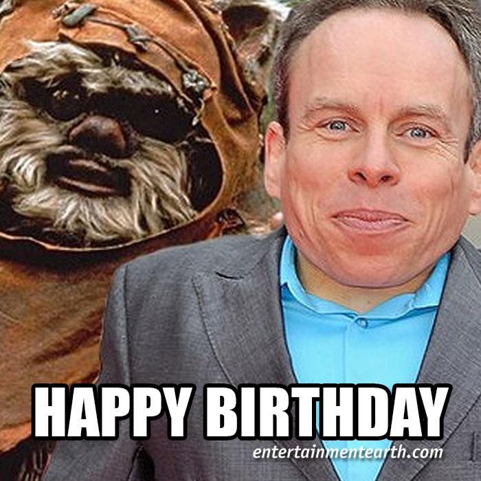 Happy 45th Birthday to Warwick Davis of Star Wars! Shop Collectibles:  