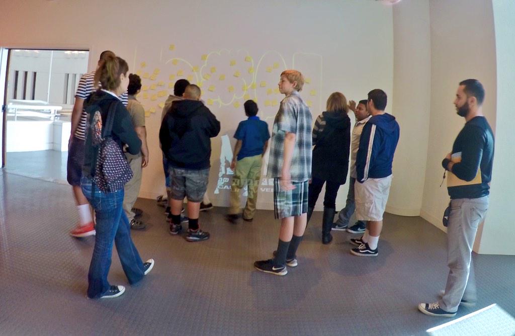musoftolerance's tweet photo. #NoNameCallingWeek activity at mot: trash the bad names, post up the affirmations! #CelebrateKindness @GLSEN #NNCW15 http://t.co/DzfIMyD65m