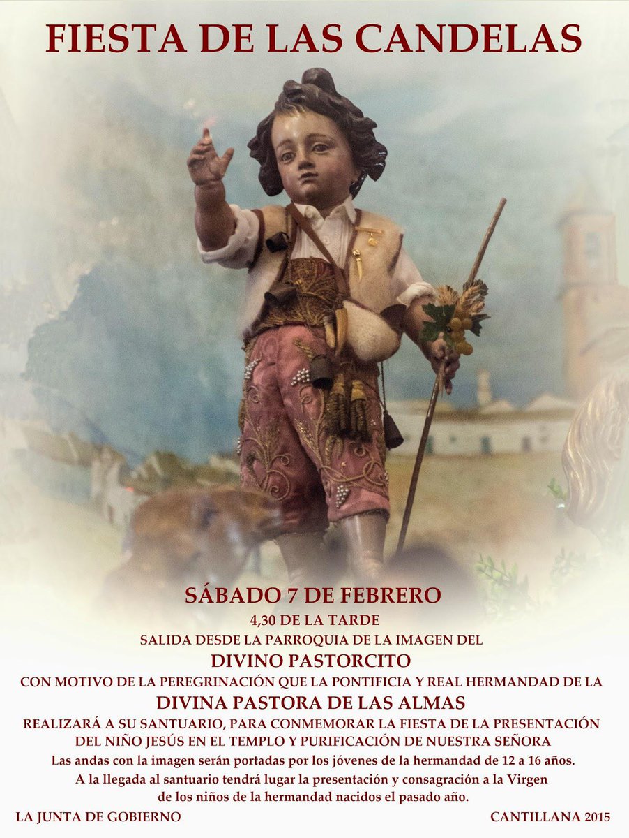HdaddelaPastora's tweet photo. Fiesta de las Candelas 2015: Sábado 7 de Febrero.
 http://t.co/Gr4OLPuyDS, http://t.co/X476FMlnrU