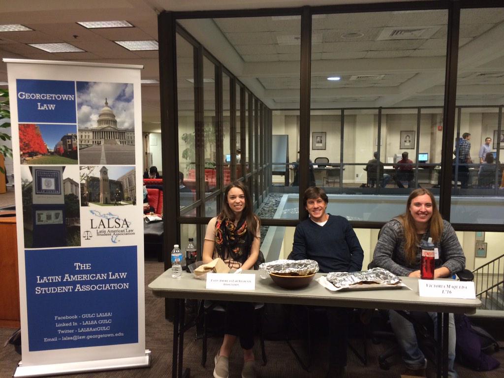 LALSAatGULC's tweet photo. LALSA at The admitted students activities fair! #Getmorelatinohoyas http://t.co/z2zxMWVlyT