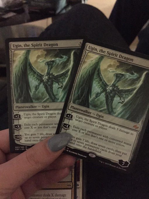 Two #ugin in one #fatpack 🙀 #fatereforged #Magic #mtg #mtg2015 #planeswalker #magicthegathering http://t<a href="/tag/ugin"class="tags">#ugin</a><a href="/tag/fatpack"class="tags">#fatpack</a><a href="/tag/fatereforged"class="tags">#fatereforged</a><a href="/tag/magic"class="tags">#Magic</a><a href="/tag/magicthegathering"class="tags"><span>#magicthegathering</span></a><a href="/tag/mtg"class="tags"><span>#mtg</span></a><a href="/tag/planeswalker"class="tags"><span>#planeswalker</span></a><a href="/tag/mtg201"class="tags"><span>#mtg201</span></a>