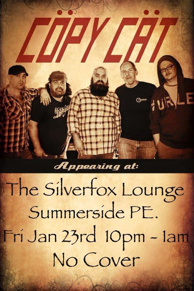 copycatpei's tweet photo. @DtownSummerside @summersidePEI We've been looking forward to this! Back at the Silverfox 10pm NO COVER! Come on out http://t.co/YMKmOKN4Jv
