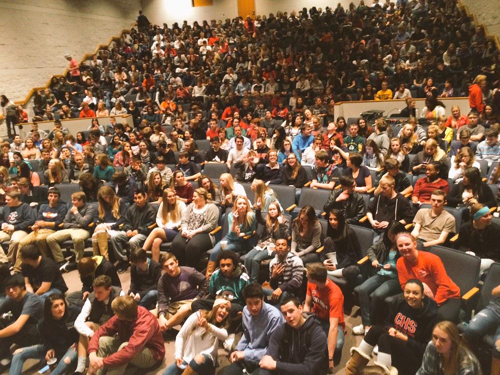 MrsGapp's tweet photo. Thank you Chap for an amazing day. Be the light in someone's darkness. #WolverineWeek 💜 #ChapFam http://t.co/G33msoiqpG